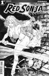 Cover for Red Sonja (Dynamite Entertainment, 2016 series) #1 [Cover J Black & White Retailer Incentive Peterson]
