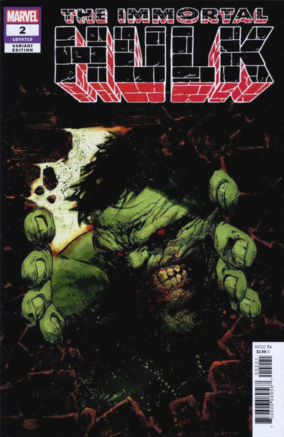 Cover for Immortal Hulk (Marvel, 2018 series) #2 [Gerardo Zaffino]
