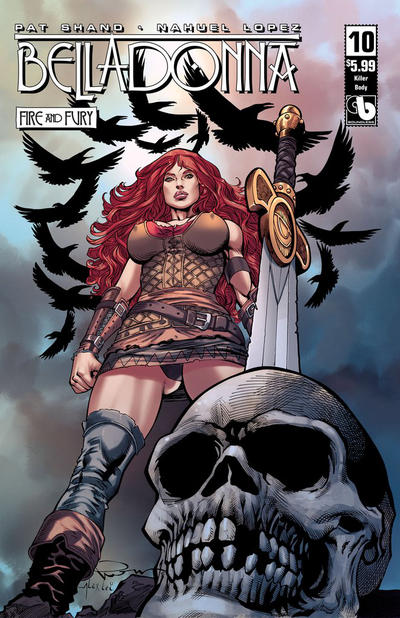 Cover for Belladonna: Fire and Fury (Avatar Press, 2017 series) #10 [Killer Body Cover]
