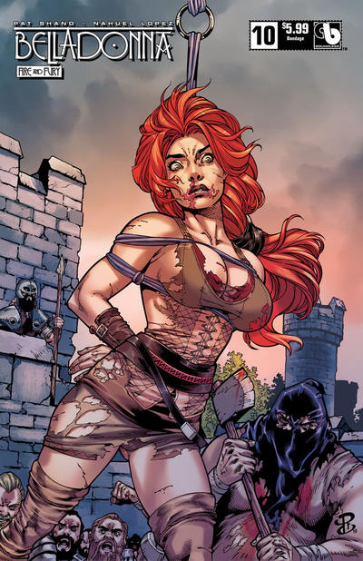 Cover for Belladonna: Fire and Fury (Avatar Press, 2017 series) #10 [Bondage Cover]