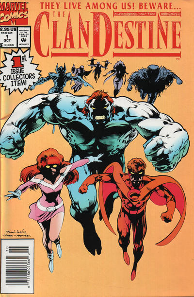 Cover for ClanDestine (Marvel, 1994 series) #1 [Gold Foil Cover]