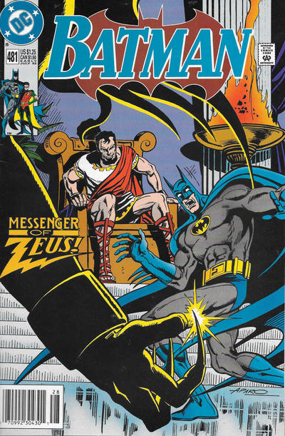 Cover for Batman (DC, 1940 series) #481 [Newsstand]