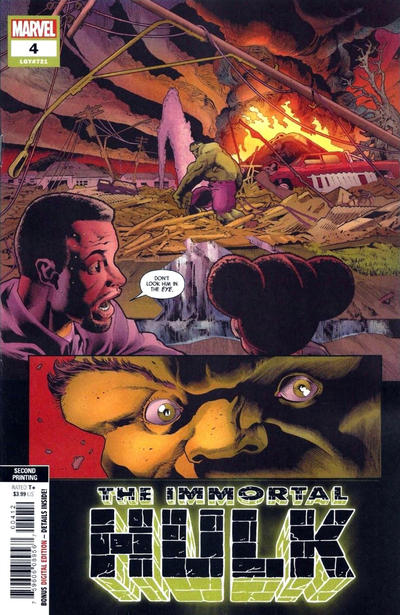 Cover for Immortal Hulk (Marvel, 2018 series) #4 [Second Printing - Joe Bennett]