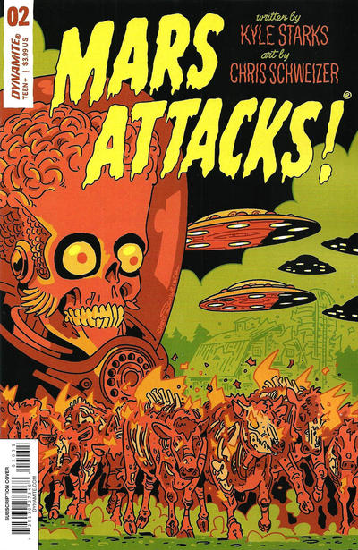 Cover for Mars Attacks (Dynamite Entertainment, 2018 series) #2 [Cover E Chris Schweizer]