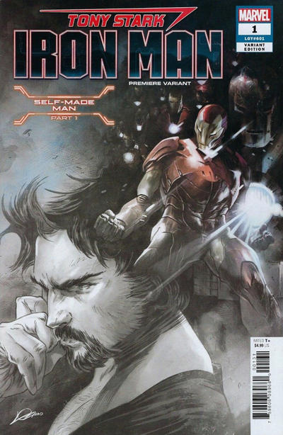 Cover for Tony Stark: Iron Man (Marvel, 2018 series) #1 (601) [Premiere Incentive Color Fade - Alexander Lozano]