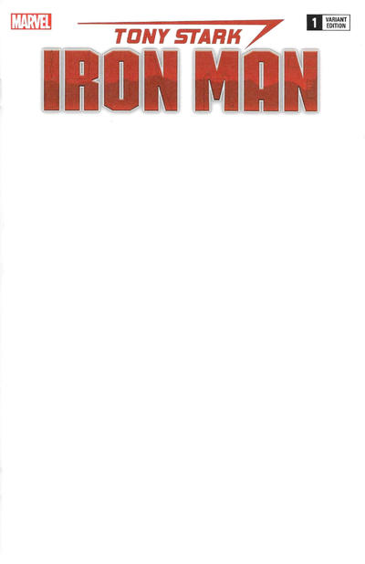 Cover for Tony Stark: Iron Man (Marvel, 2018 series) #1 [Blank Cover]