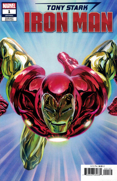 Cover for Tony Stark: Iron Man (Marvel, 2018 series) #1 (601) [Alex Ross]