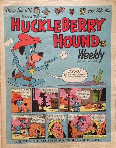 Cover for Huckleberry Hound Weekly (City Magazines, 1961 series) #24 March 1962 [25]