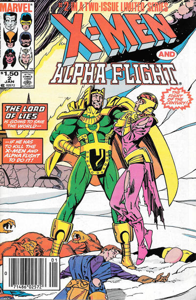 Cover for X-Men / Alpha Flight (Marvel, 1985 series) #2 [Newsstand]