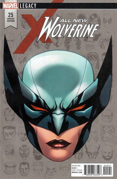 Cover for All-New Wolverine (Marvel, 2016 series) #25 [Mike McKone Legacy Headshot Cover]