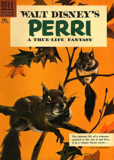 Cover for Four Color (Dell, 1942 series) #847 - Walt Disney's Perri [15¢]