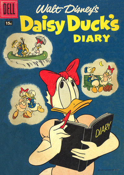 Cover for Four Color (Dell, 1942 series) #858 - Walt Disney's Daisy Duck's Diary [15¢]