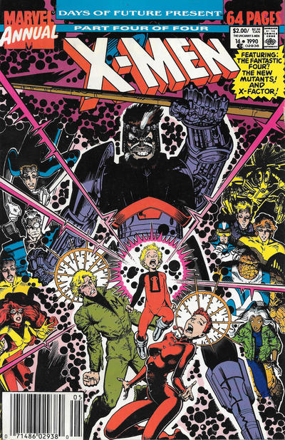 Cover for X-Men Annual (Marvel, 1970 series) #14 [Newsstand]