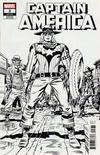 Cover for Captain America (Marvel, 2018 series) #3 [Jack Kirby Remastered Black and White]
