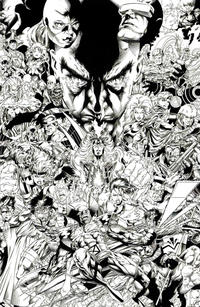Cover Thumbnail for Uncanny X-Men (Marvel, 2019 series) #1 (620) [Joe Quesada 'Hidden Gem' Black and White]
