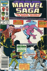 Cover Thumbnail for The Marvel Saga the Official History of the Marvel Universe (Marvel, 1985 series) #7 [Canadian]