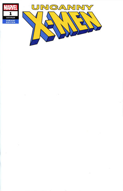 Cover for Uncanny X-Men (Marvel, 2019 series) #1 (620) [Blank Cover]
