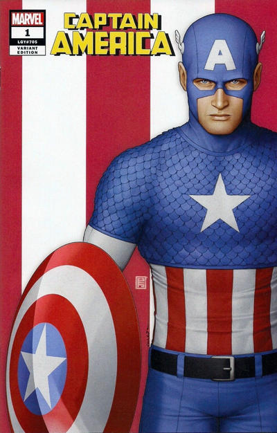 Cover for Captain America (Marvel, 2018 series) #1 [Midtown Comics Exclusive - John Tyler Christopher Cover A]
