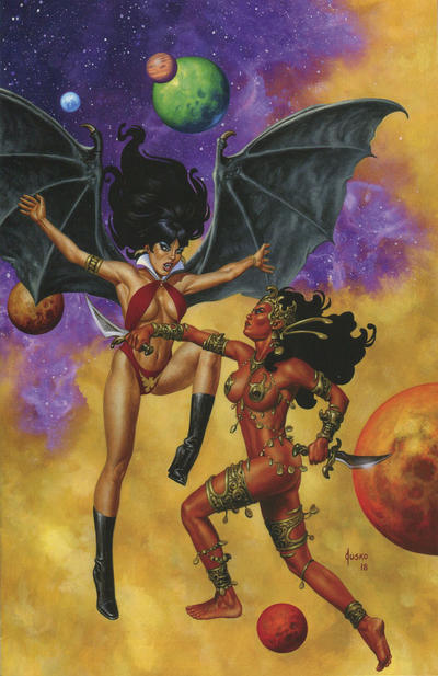 Cover for Vampirella / Dejah Thoris (Dynamite Entertainment, 2018 series) #3 [Cover G Virgin Art Joe Jusko]