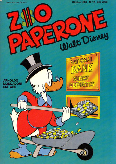 Cover for Zio Paperone (Mondadori, 1987 series) #12