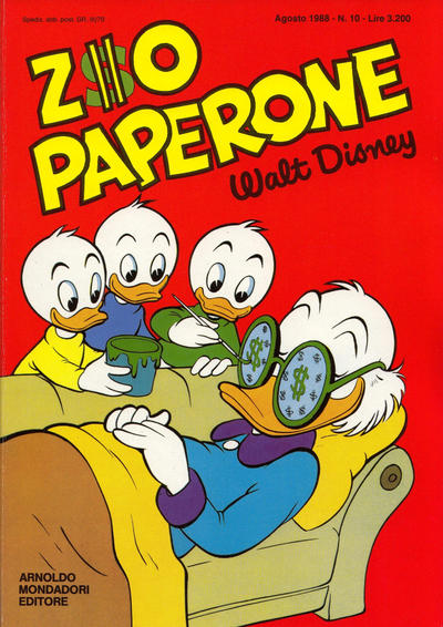 Cover for Zio Paperone (Mondadori, 1987 series) #10