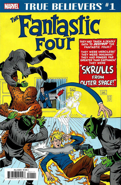 Cover for True Believers: Fantastic Four - Skrulls (Marvel, 2019 series) #1
