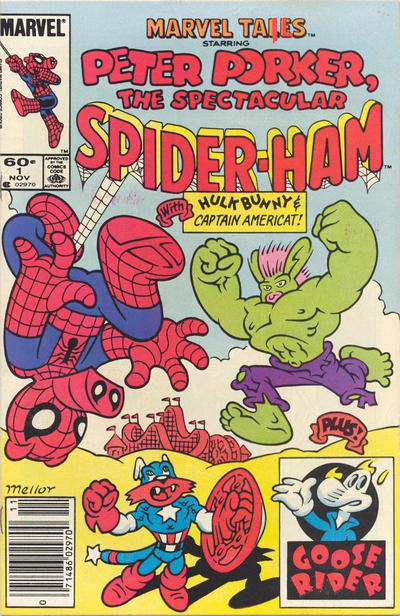 Cover for Marvel Tails Starring Peter Porker, the Spectacular Spider-Ham (Marvel, 1983 series) #1 [Newsstand]
