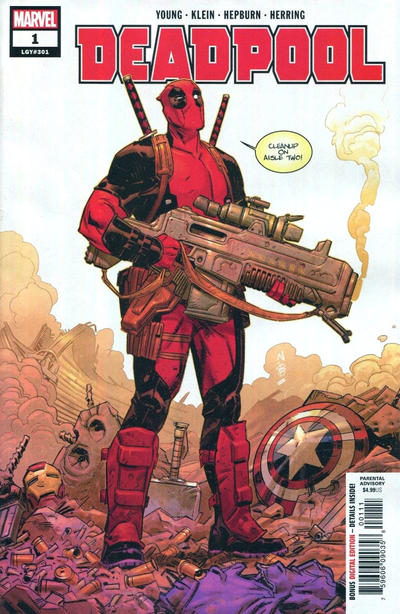 Cover for Deadpool (Marvel, 2018 series) #1 (301) [Nic Klein]