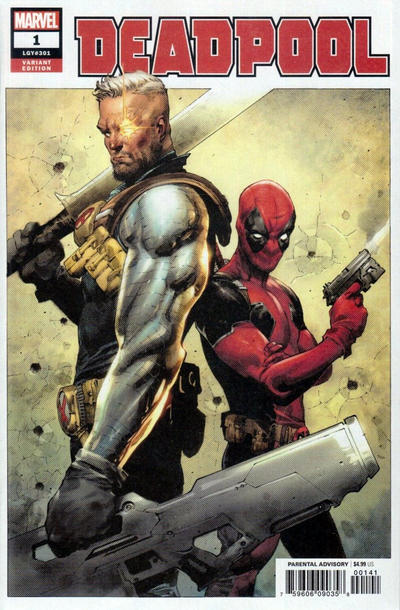 Cover for Deadpool (Marvel, 2018 series) #1 [Jerome Opeña]