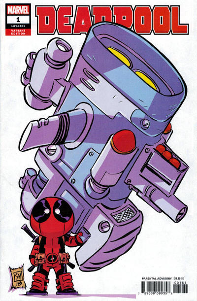 Cover for Deadpool (Marvel, 2018 series) #1 [Skottie Young]