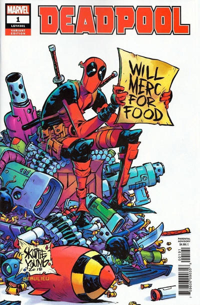 Cover for Deadpool (Marvel, 2018 series) #1 [Skottie Young Incentive]