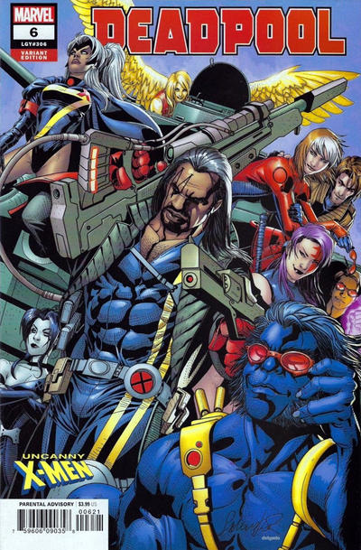 Cover for Deadpool (Marvel, 2018 series) #6 [Salvador Larroca 'Uncanny X-Men']