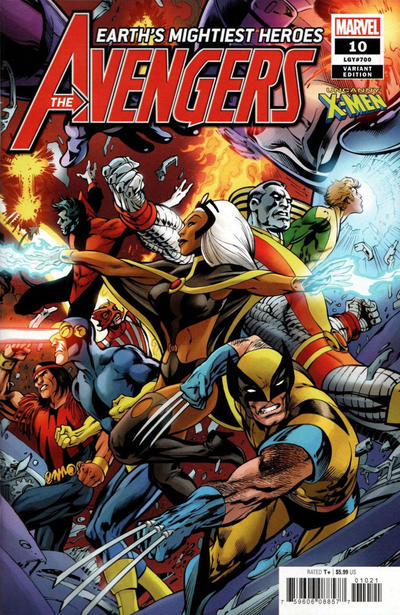 Cover for Avengers (Marvel, 2018 series) #10 (700) [Alan Davis 'Uncanny X-Men']