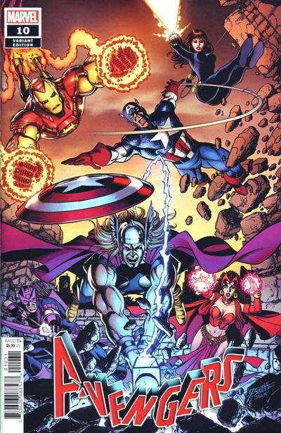 Cover for Avengers (Marvel, 2018 series) #10 (700) [George Perez]