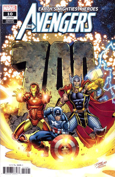 Cover for Avengers (Marvel, 2018 series) #10 (700) [Ron Lim]
