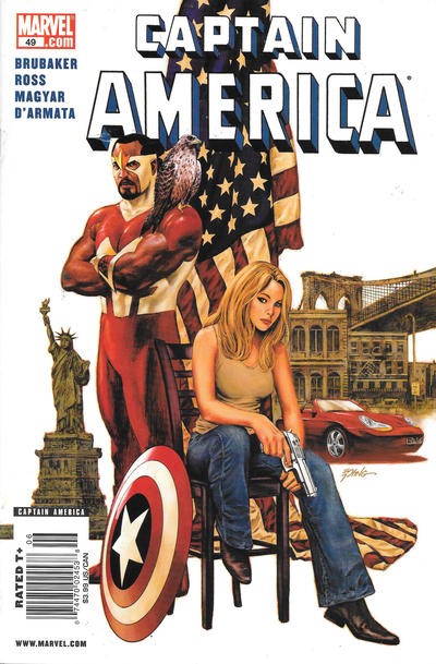 Cover for Captain America (Marvel, 2005 series) #49 [Newsstand]