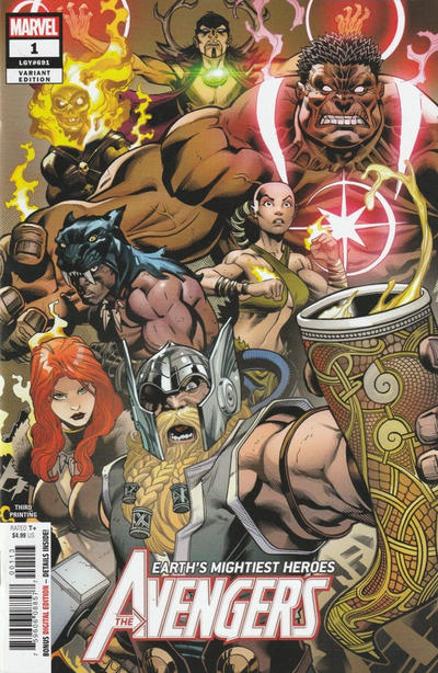 Cover for Avengers (Marvel, 2018 series) #1 (691) [Third Printing - Ed McGuinness]