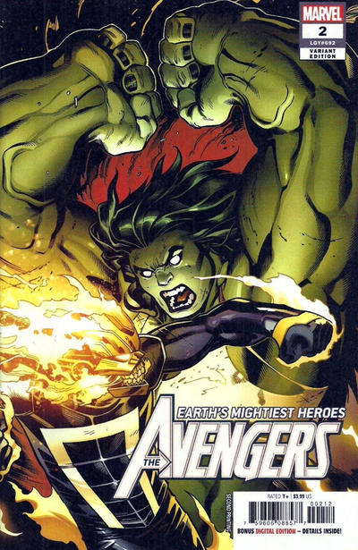Cover for Avengers (Marvel, 2018 series) #2 (692) [Second Printing - Ed McGuinness]