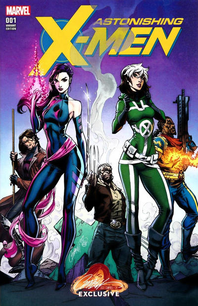 Cover for Astonishing X-Men (Marvel, 2017 series) #1 [J. Scott Campbell Store Exclusive Cover A]