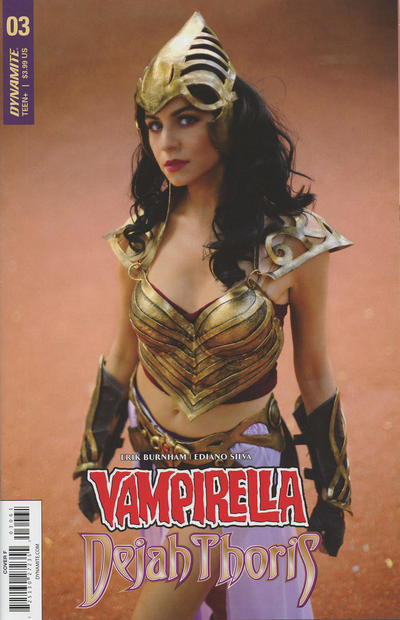 Cover for Vampirella / Dejah Thoris (Dynamite Entertainment, 2018 series) #3 [Cover F Cosplay Dejah Thoris]