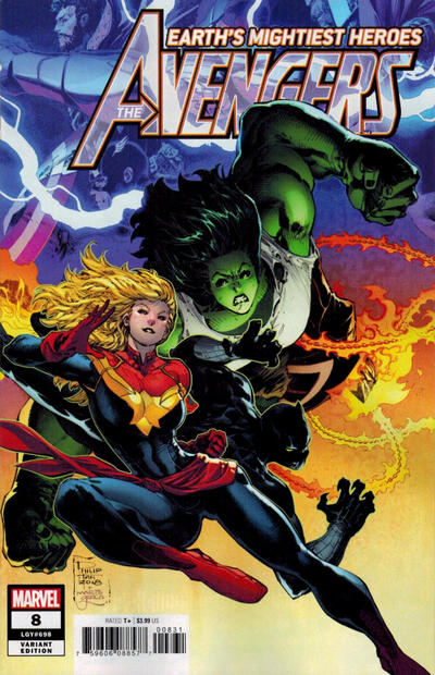 Cover for Avengers (Marvel, 2018 series) #8 (698) [Philip Tan]
