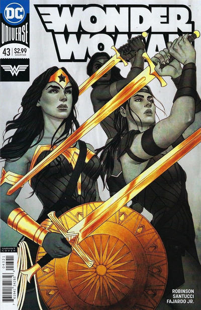 Cover for Wonder Woman (DC, 2016 series) #43 [Jenny Frison Variant Cover]