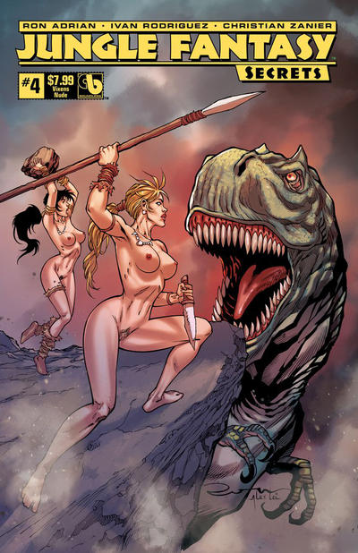 Cover for Jungle Fantasy: Secrets (Avatar Press, 2018 series) #4 [Vixens Nude Cover]
