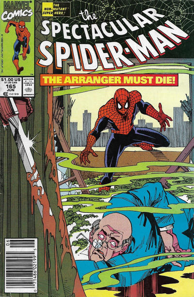 Cover for The Spectacular Spider-Man (Marvel, 1976 series) #165 [Newsstand]