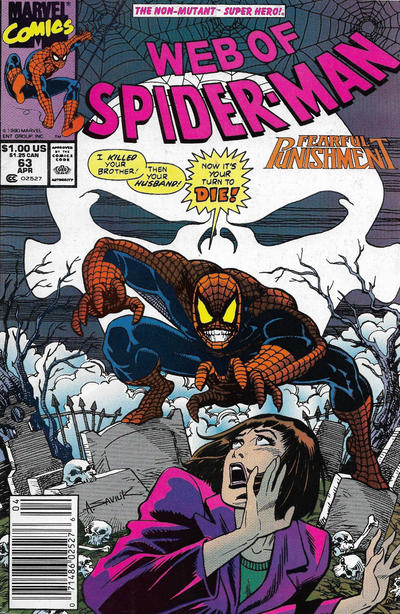 Cover for Web of Spider-Man (Marvel, 1985 series) #63 [Newsstand]