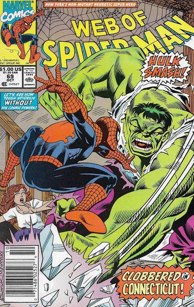 Cover for Web of Spider-Man (Marvel, 1985 series) #69 [Newsstand]