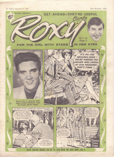 Cover for Roxy (Amalgamated Press, 1958 series) #21 October 1961 [189]