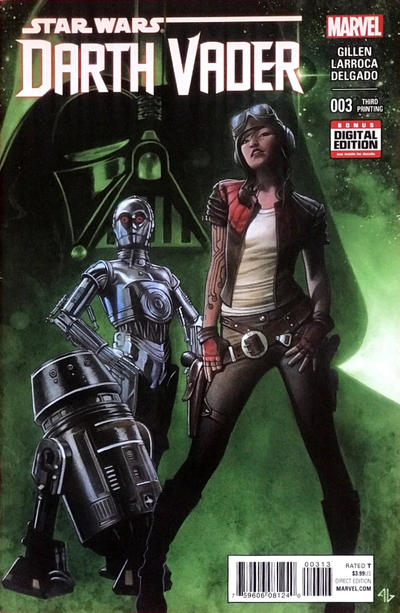 Cover for Darth Vader (Marvel, 2015 series) #3 [Third Printing Variant - Adi Granov]