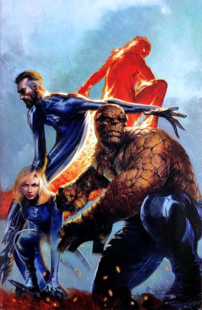 Cover for Fantastic Four (Marvel, 2018 series) #1 [Frankie's Comics Virgin Art Exclusive - Gabriele Dell'Otto]