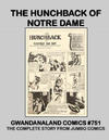 Cover for Gwandanaland Comics (Gwandanaland Comics, 2016 series) #751 - The Hunchback of Notre Dame